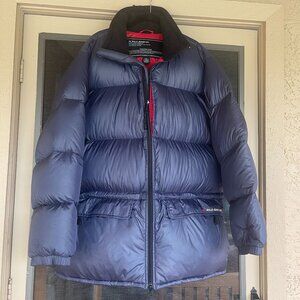 Vintage Ralph Lauren Polo Jeans Men's Puffer Jacket Down Sports Navy - L